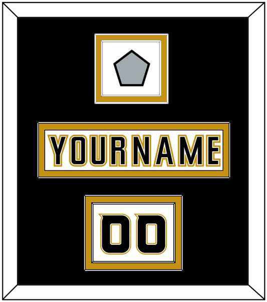 Anaheim Nameplate, Number (Shoulder) & 2007 Stanley Cup Finals Patch - Road White (2006-2014) - Signature Tier 2