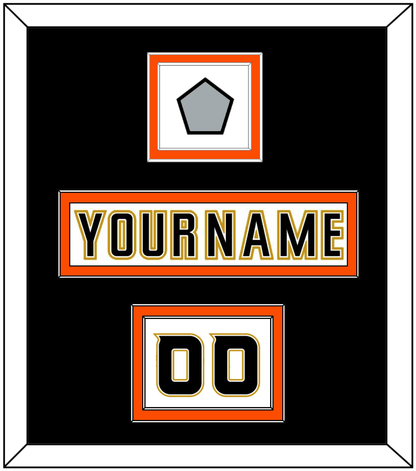 Anaheim Nameplate, Number (Shoulder) & 2007 Stanley Cup Finals Patch - Road White (2006-2014) - Signature Tier 3