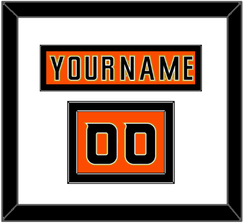 Anaheim Nameplate & Number (Shoulder) - 2014 Stadium Series Orange - Signature Tier 1
