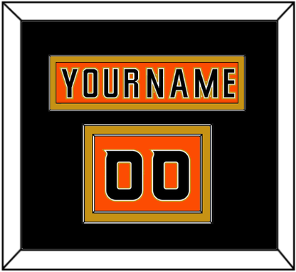 Anaheim Nameplate & Number (Shoulder) - 2014 Stadium Series Orange - Signature Tier 2
