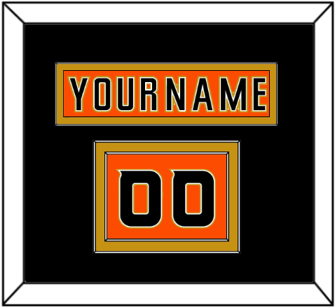 Anaheim Nameplate & Number (Shoulder) - 2014 Stadium Series Orange - Signature Tier 2