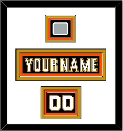 Anaheim Nameplate, Number (Shoulder) & 2007 Stanley Cup Champions Patch - Home Black (2006-2014) - Premier Tier 1