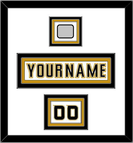 Anaheim Nameplate, Number (Shoulder) & 2007 Stanley Cup Finals Patch - Road White (2006-2014) - Premier Tier 1