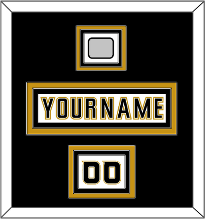 Anaheim Nameplate, Number (Shoulder) & 2007 Stanley Cup Finals Patch - Road White (2006-2014) - Premier Tier 2