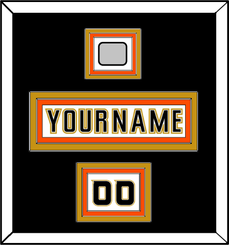 Anaheim Nameplate, Number (Shoulder) & 2007 Stanley Cup Finals Patch - Road White (2006-2014) - Premier Tier 3