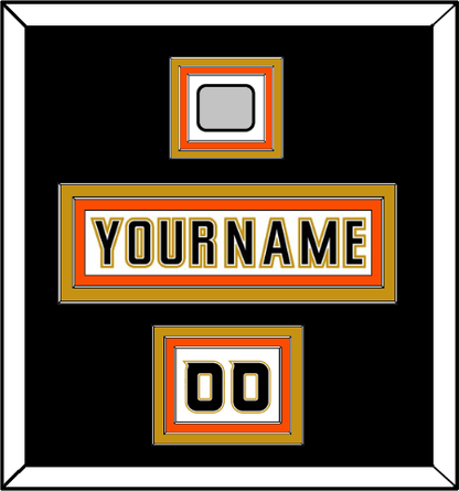 Anaheim Nameplate, Number (Shoulder) & 2007 Stanley Cup Finals Patch - Road White (2006-2014) - Premier Tier 3