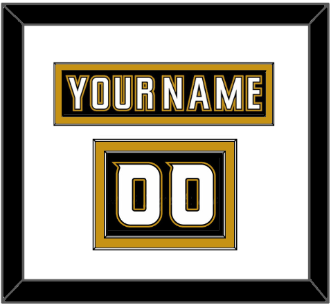 Anaheim Nameplate & Number (Shoulder) - Home Black (2006-2014) - Signature Tier 1