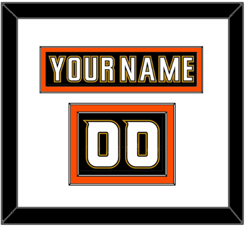Anaheim Nameplate & Number (Shoulder) - Home Black (2006-2014) - Signature Tier 2