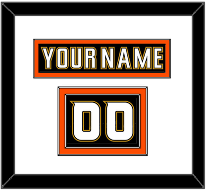 Anaheim Nameplate & Number (Shoulder) - Home Black (2006-2014) - Signature Tier 2