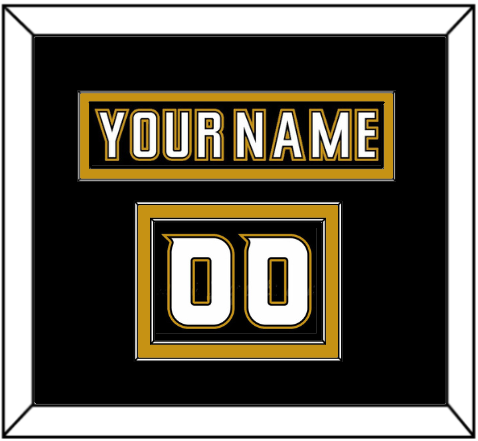 Anaheim Nameplate & Number (Shoulder) - Home Black (2006-2014) - Signature Tier 3
