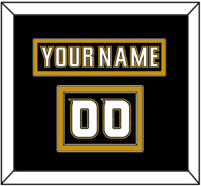 Anaheim Nameplate & Number (Shoulder) - Home Black (2006-2014) - Signature Tier 3