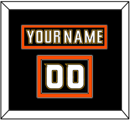 Anaheim Nameplate & Number (Shoulder) - Home Black (2006-2014) - Signature Tier 4