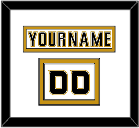 Anaheim Nameplate & Number (Shoulder) - Road White (2006-2014) - Signature Tier 1