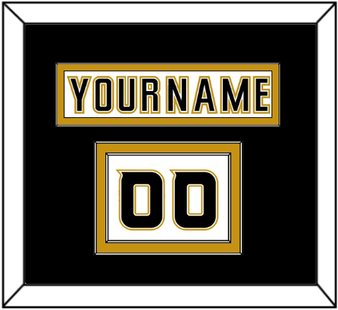 Anaheim Nameplate & Number (Shoulder) - Road White (2006-2014) - Signature Tier 2