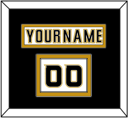 Anaheim Nameplate & Number (Shoulder) - Road White (2006-2014) - Signature Tier 2