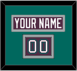 Anaheim Nameplate & Number (Shoulder) - Road Purple (1993-2006) - Double Mat 3