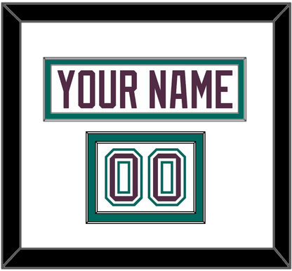 Anaheim Nameplate & Number (Shoulder) - Home White (1993-2006) - Signature Tier 1
