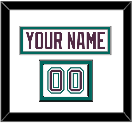 Anaheim Nameplate & Number (Shoulder) - Home White (1993-2006) - Signature Tier 1