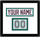 Anaheim Nameplate & Number (Shoulder) - Home White (1993-2006) - Double Mat 1