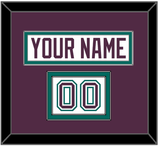 Anaheim Nameplate & Number (Shoulder) - Home White (1993-2006) - Signature Tier 2