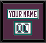 Anaheim Nameplate & Number (Shoulder) - Home White (1993-2006) - Double Mat 2