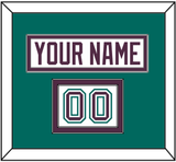 Anaheim Nameplate & Number (Shoulder) - Home White (1993-2006) - Double Mat 3