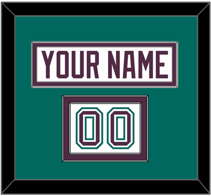 Anaheim Nameplate & Number (Shoulder) - Home White (1993-2006) - Signature Tier 3