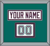 Anaheim Nameplate & Number (Shoulder) - Home White (1993-2006) - Double Mat 3