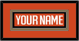 Anaheim Nameplate - Home Orange - Double Mat 2