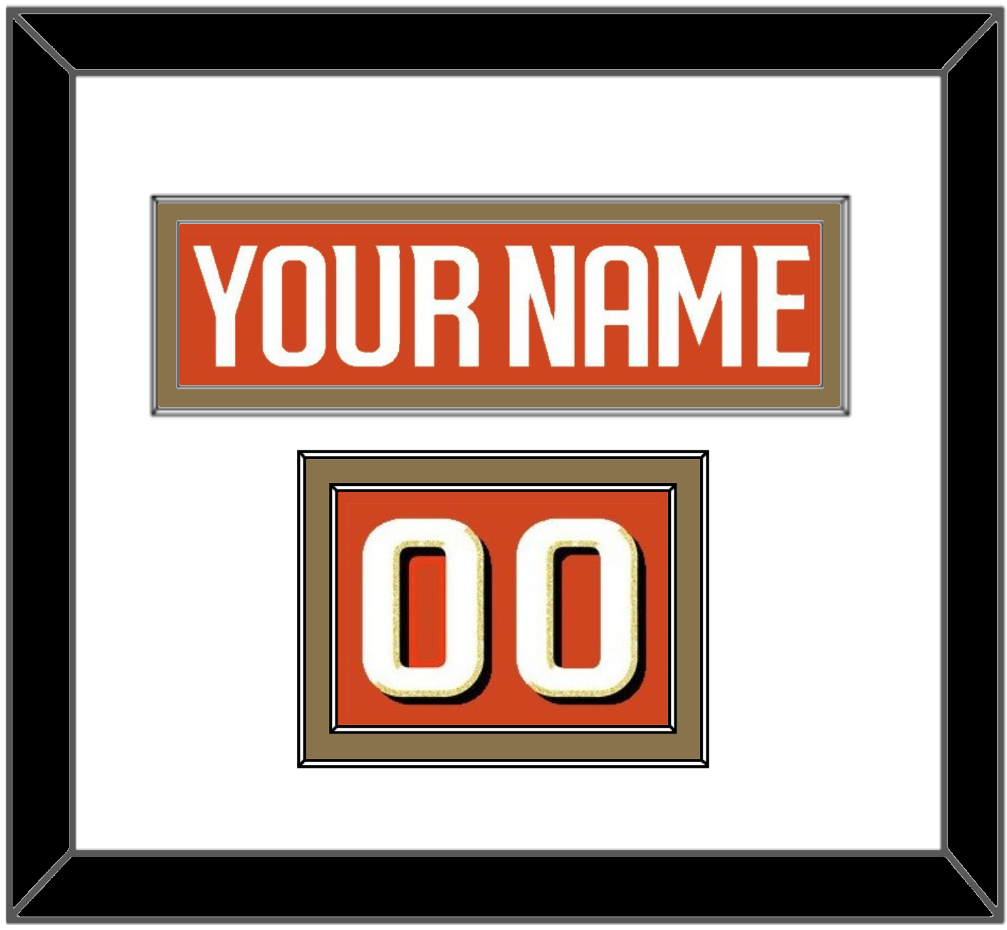 Anaheim Nameplate & Number (Shoulder) - Home Orange - Signature Tier 2