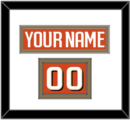 Anaheim Nameplate & Number (Shoulder) - Home Orange - Signature Tier 2