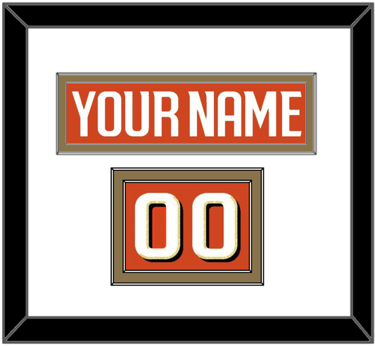 Anaheim Nameplate & Number (Shoulder) - Home Orange - Signature Tier 2