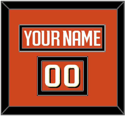 Anaheim Nameplate & Number (Shoulder) - Home Orange - Signature Tier 3