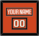 Anaheim Nameplate & Number (Shoulder) - Home Orange - Double Mat 3