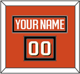 Anaheim Nameplate & Number (Shoulder) - Home Orange - Double Mat 3