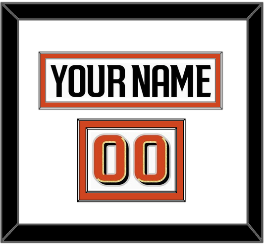 Anaheim Nameplate & Number (Shoulder) - Road White - Signature Tier 1