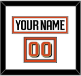Anaheim Nameplate & Number (Shoulder) - Road White - Double Mat 1