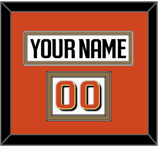 Anaheim Nameplate & Number (Shoulder) - Road White - Signature Tier 2