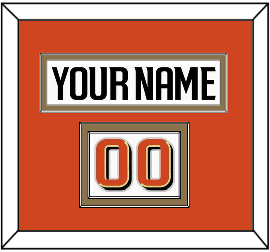 Anaheim Nameplate & Number (Shoulder) - Road White - Signature Tier 2