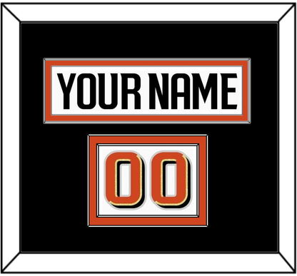 Anaheim Nameplate & Number (Shoulder) - Road White - Signature Tier 3