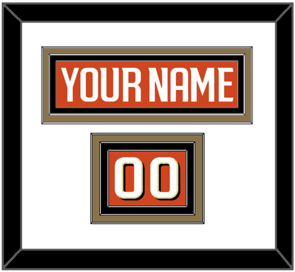 Anaheim Nameplate & Number (Shoulder) - Home Orange - Premier Tier 1