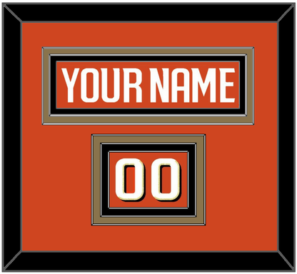 Anaheim Nameplate & Number (Shoulder) - Home Orange - Premier Tier 2