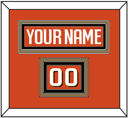 Anaheim Nameplate & Number (Shoulder) - Home Orange - Premier Tier 2