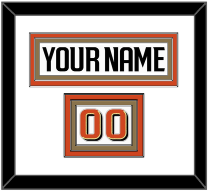 Anaheim Nameplate & Number (Shoulder) - Road White - Premier Tier 1