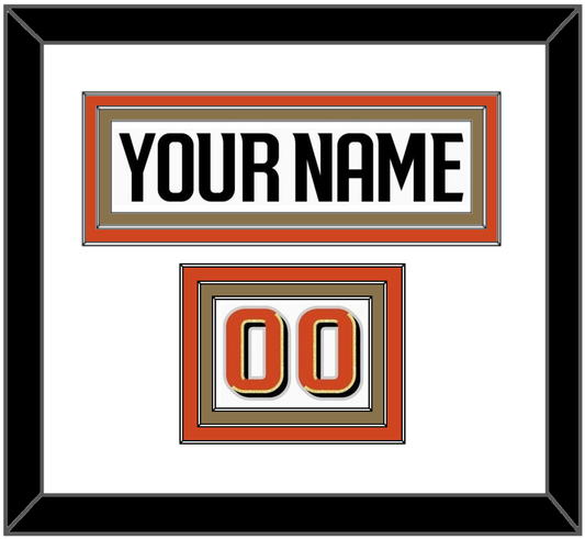 Anaheim Nameplate & Number (Shoulder) - Road White - Premier Tier 1