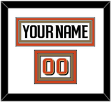 Anaheim Nameplate & Number (Shoulder) - Road White - Triple Mat 1