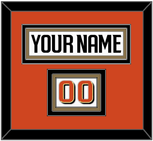 Anaheim Nameplate & Number (Shoulder) - Road White - Premier Tier 2