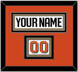 Anaheim Nameplate & Number (Shoulder) - Road White - Triple Mat 2