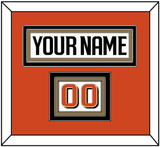 Anaheim Nameplate & Number (Shoulder) - Road White - Triple Mat 2