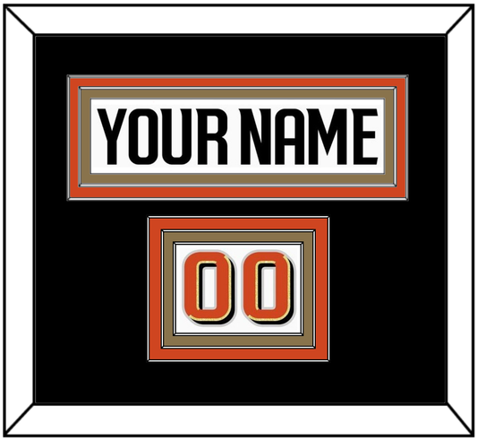 Anaheim Nameplate & Number (Shoulder) - Road White - Premier Tier 3
